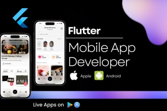 develop your custom mobile and web app in flutter
