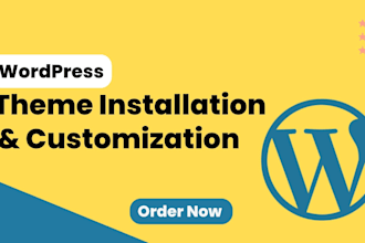 install wordpress theme and customization of theme