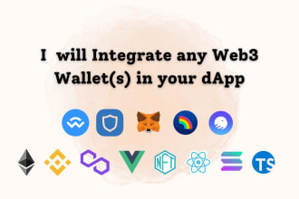 do wallet connection, contract integration and web3 dapp