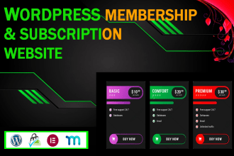 professional wordpress membership and subscription website development