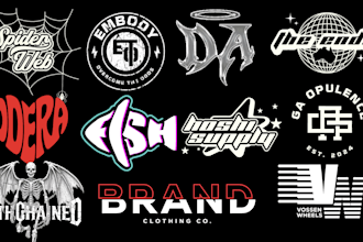 fashion , apparel, boutique streetwear logo design for clothing brand