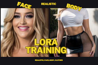 train a lora model for you, face, body, clothes lora model