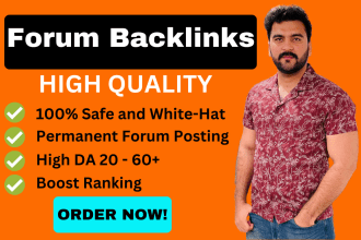 do manually forum backlinks with natural forum posting