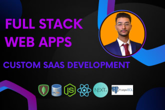 build web app as full stack mern stack developer using react, next and nodejs