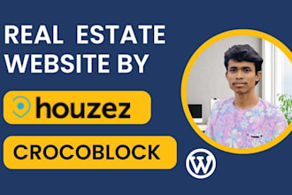 customize real estate website, rental website using houzez, or crocoblock