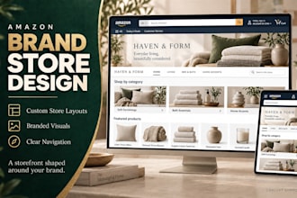 do amazon brand store and amazon storefront design