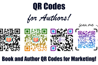 create a qr code for your book, author page, or website