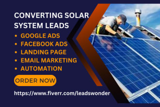 generate converting solar leads solar system leads renewable energy hvac website