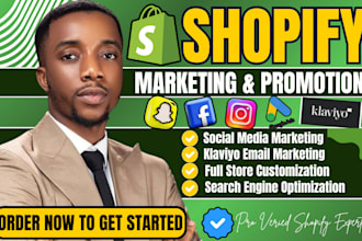 promote shopify store or dropshipping ecommerce marketing to boost shopify sales