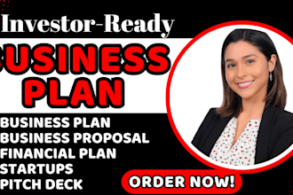 write investor ready business plan, startups, business proposal, financial plans