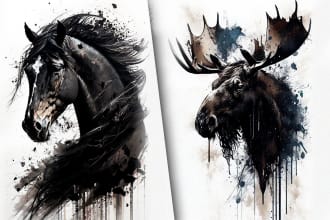 do stunning digital watercolor painting