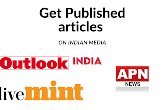 do guest post on outlook india, apn news and livemint