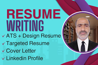 provide professional resume writing services, ats resume, cover letter, linkedin