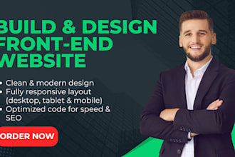 design and build your front end website