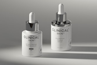 create photorealistic 3d product renders for beauty and skincare brand