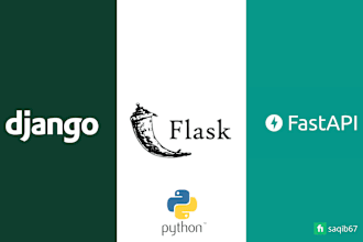 do python django, fastapi web app and api development