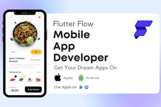 be flutter frontend developer, flutter flow app developer