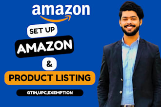 professionally set up amazon seller account, individual and business