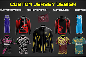 do custom jersey design or sublimation design