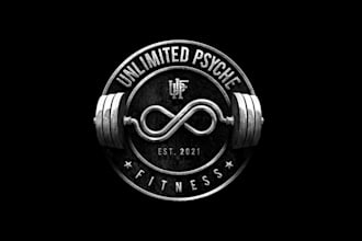 design modern physical fitness gym logo