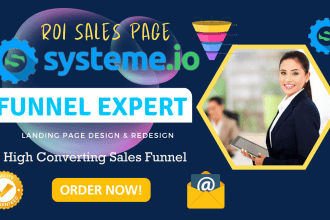 do systeme io sales funnel, landing page design, clickfunnel systeme io