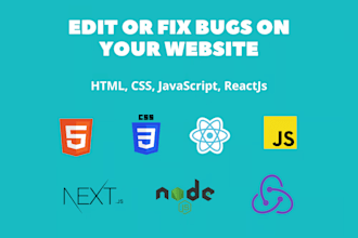 fix javascript, react, next js, node js bugs