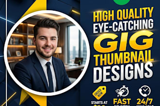 design modern fiverr gig image thumbnail picture gig cover