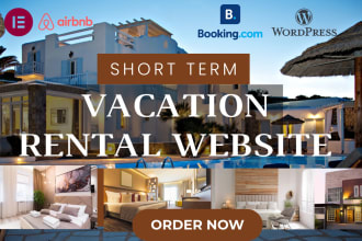 design a vacation rental booking website