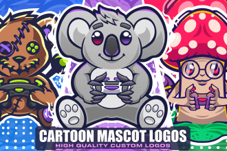 design  a cute mascot cartoon character