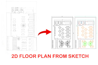 draw 2d floor plan in autocad