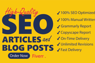 do SEO friendly creative content writing job for you