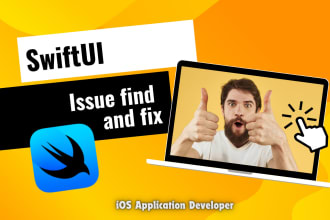 work on swiftui to fix ios app issues, bugs, and errors