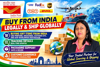 buy anything legally from india and ship globally, tracking id, quick delivery