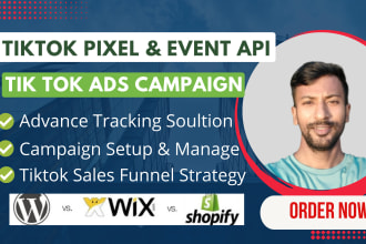 setup shopify tiktok pixel event API, tiktok ads campaign, advertising