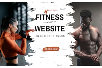 design webflow fitness website and fitness product selling landing page