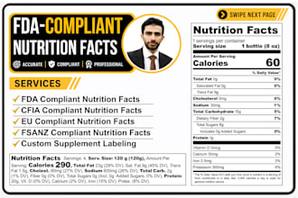 create fda compliant nutrition facts and supplement facts