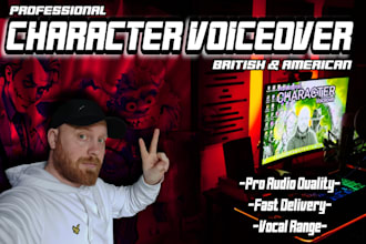 perform a british or american male character voice
