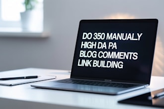 do 350 manually high da pa blog comments link building
