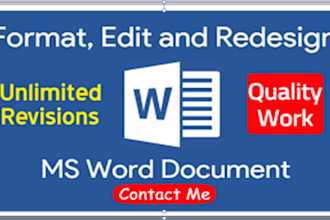 microsoft word document formatting