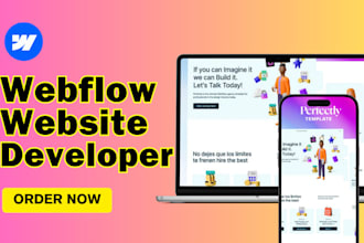 create a portfolio website using webflow website development