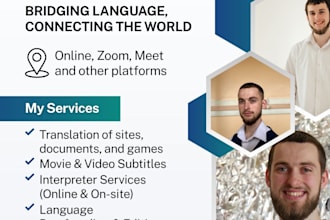 do live interpreting ukrainian, russian and english online