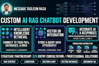 build custom rag chatbot with lang chain and python