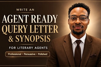 write an agent ready book query letter and synopsis for literary agents