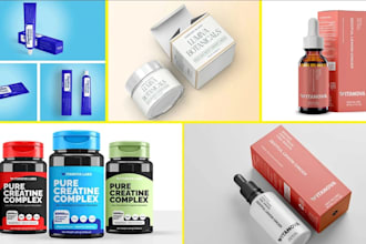 design cosmetic package, skin care label, cosmetic packaging design, and label