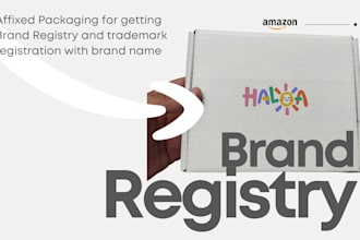 get amazon brand registry with affixed packaging, trademark registration