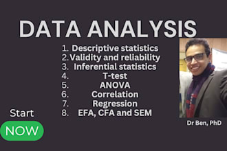 do statistical data analysis and interpretation