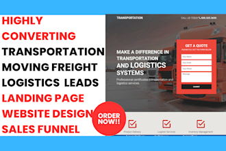 generate moving lead logistics leads freight transport website