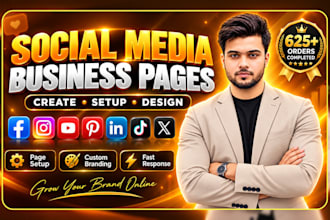 create professional facebook and instagram business page setup