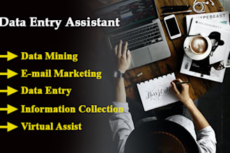 provide you copy paste work, typing, and data entry