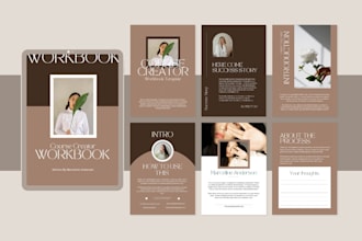 design unique PDF lead magnet, brochure, ebook and workbook